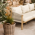 FSC 1 Roma Corner Set with 90cm Square Coffee Table from Roseland Furniture
