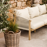 FSC 1 Roma Corner Set with 90cm Square Coffee Table from Roseland Furniture