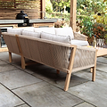 FSC 1 Roma Corner Set with 90cm Square Coffee Table from Roseland Furniture