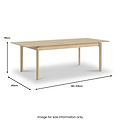 Harborough Oak 180-230cm Extendable Dining Table from Roseland Furniture