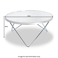 Rhodes Round Copper Coffee Table dimensions