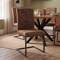 Robyn Tan Chair with Black Legs by Roseland Furniture