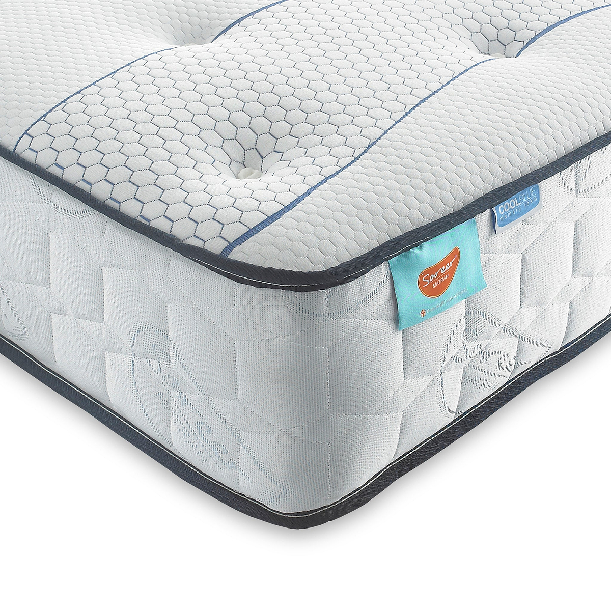 Matrrah Matrah Cool Blue Memory Mattress | Single, Double, King, Super King