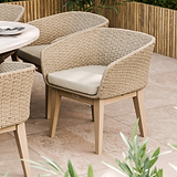 FSC 1 Saturn 200x145cm Ellipse Table w 8 EDawn Chairs from Roseland Furniture