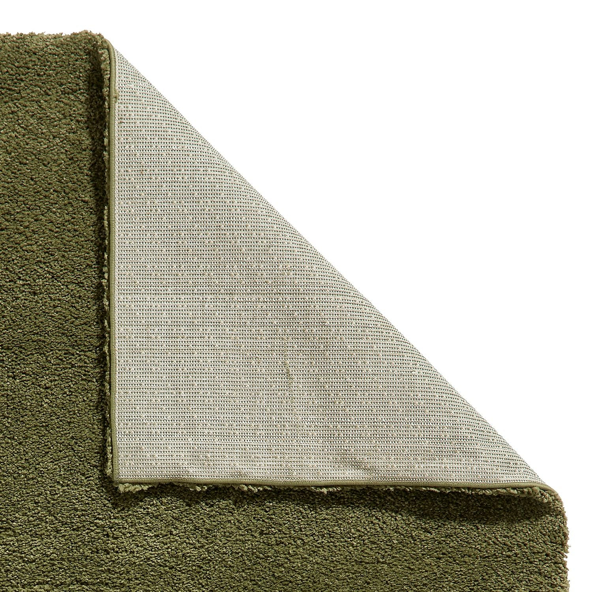 Roswell Olive Stain Resistant Shaggy Rug for living room