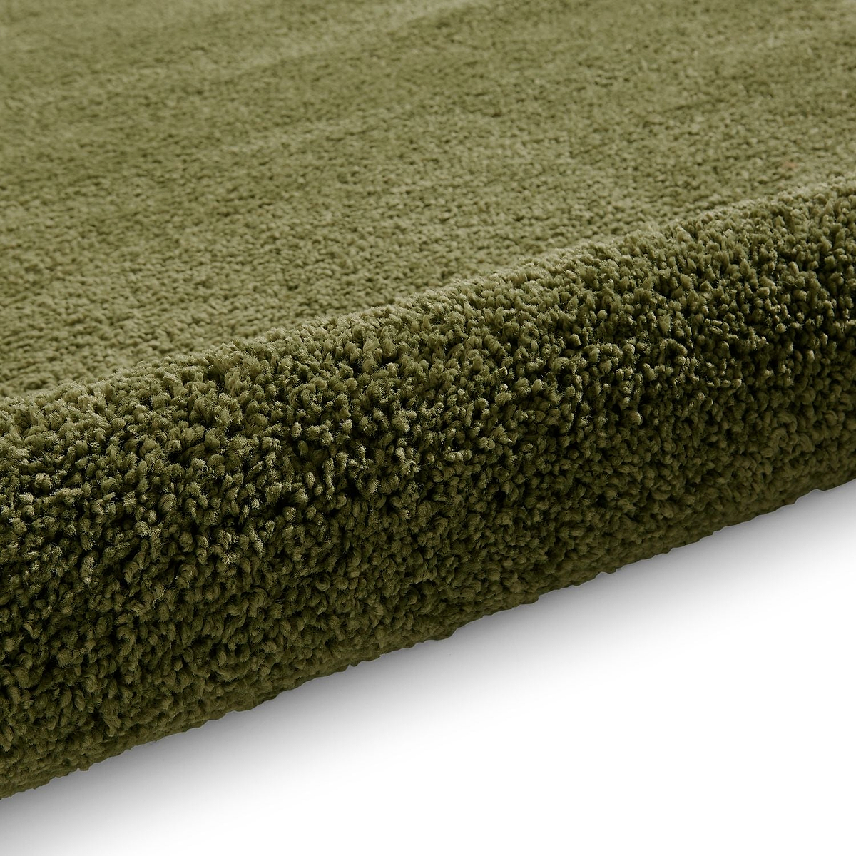 Roswell Olive Stain Resistant Shaggy Rug for living room