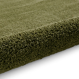 Roswell Olive Stain Resistant Shaggy Rug for living room