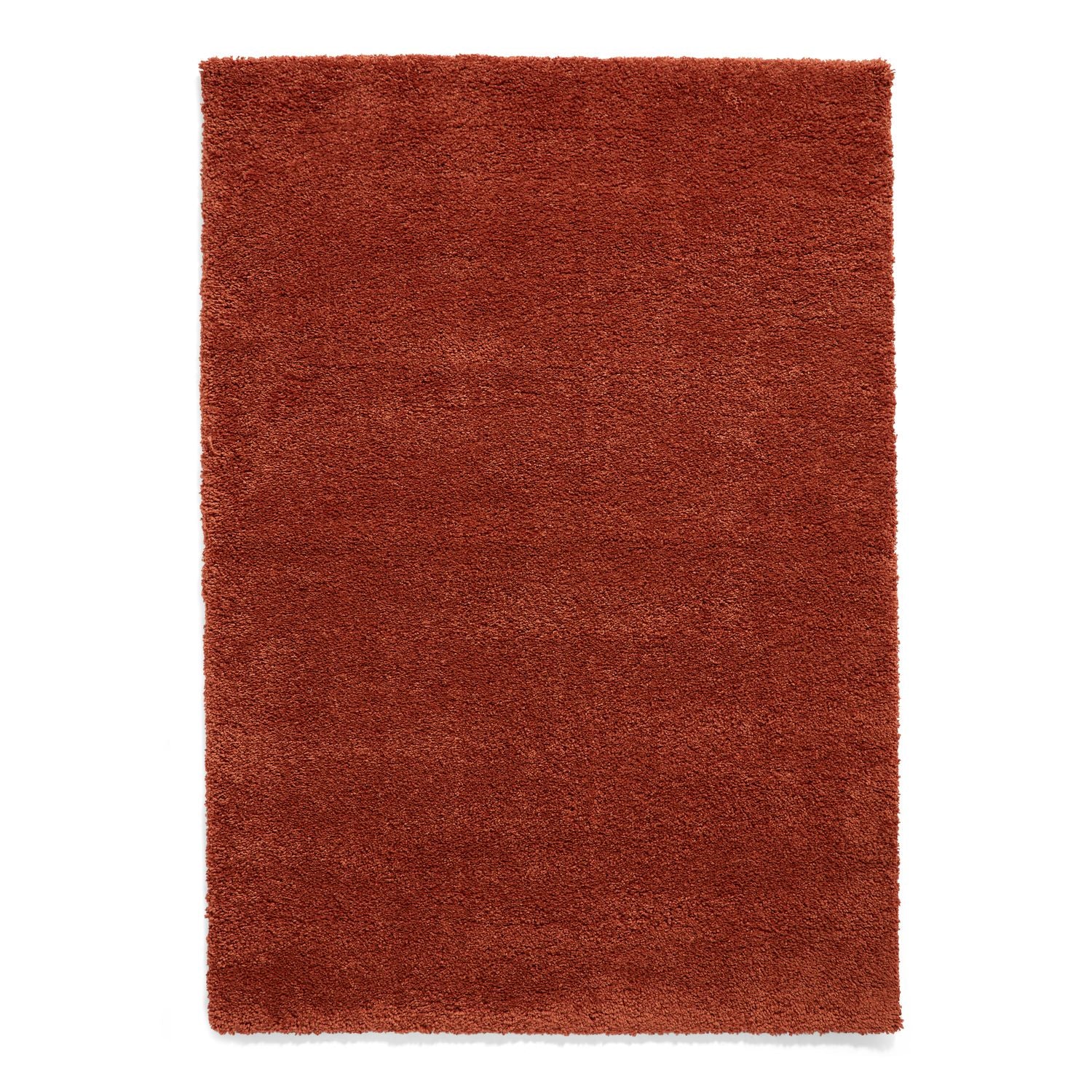 Roswell Terracotta Stain Resistant Shaggy Rug for living room