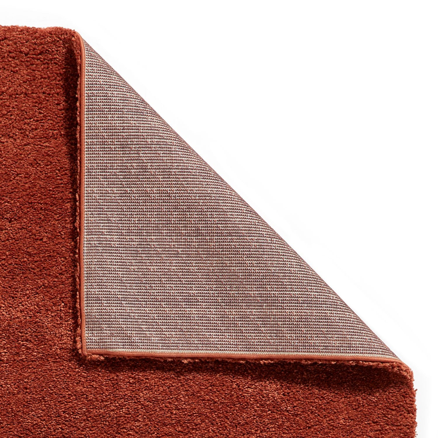 Roswell Terracotta Stain Resistant Shaggy Rug for living room