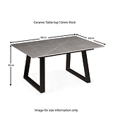 Milan Ceramic Coffee Table from Roseland Furniture