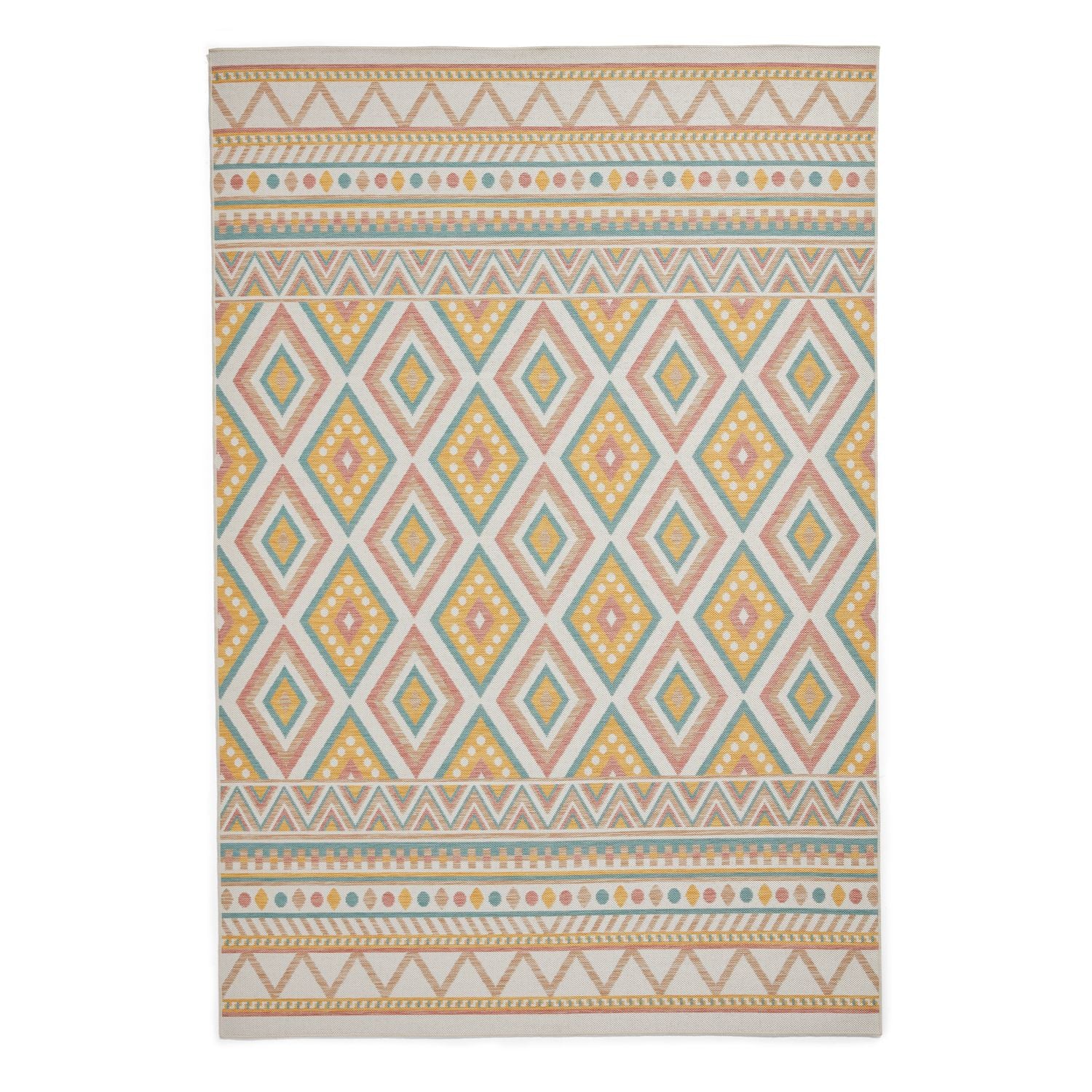 Beige Loxley Multicolour Indoor/Outdoor Rug from Roseland Furniture