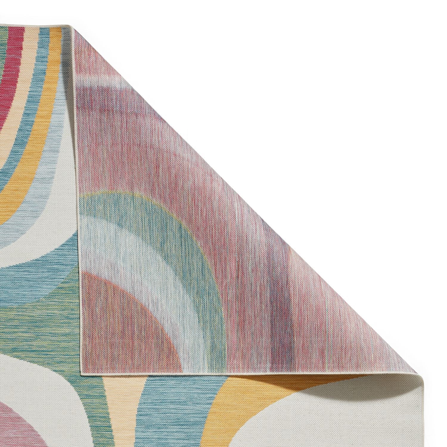Red Cavill Abstract Indoor/Outdoor Rug from Roseland Furniture