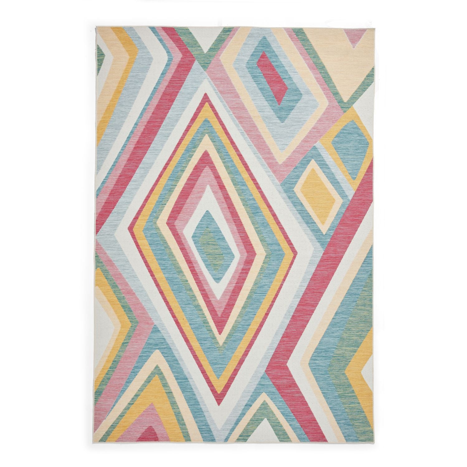 Red Eldon Diamond Indoor/Outdoor Rug from Roseland Furniture