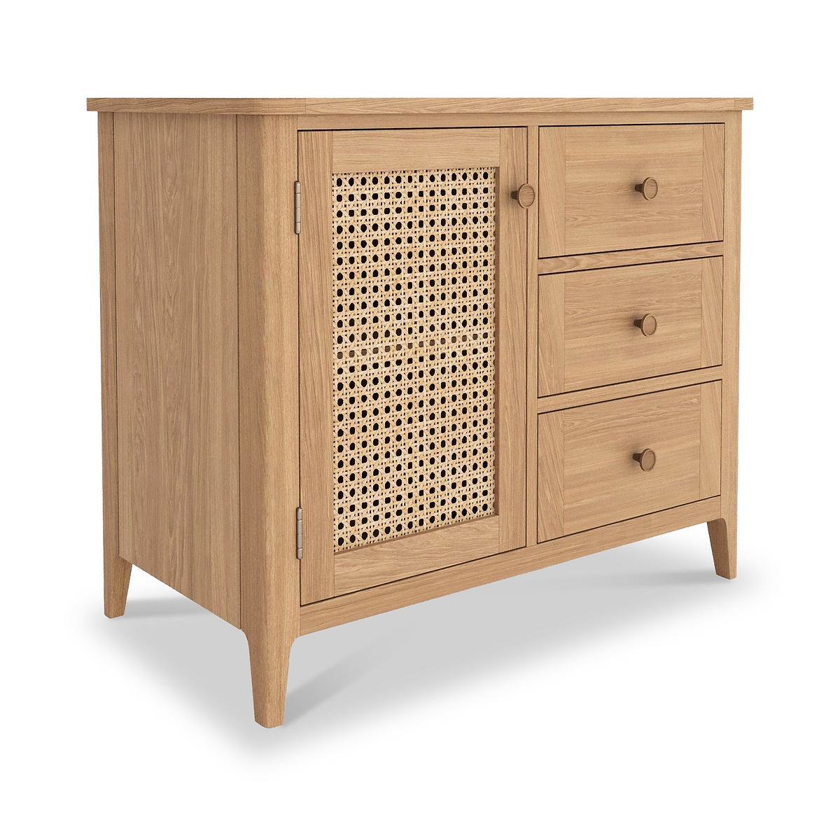 Albany Oak Rattan Small Sideboard from Roseland Furniture