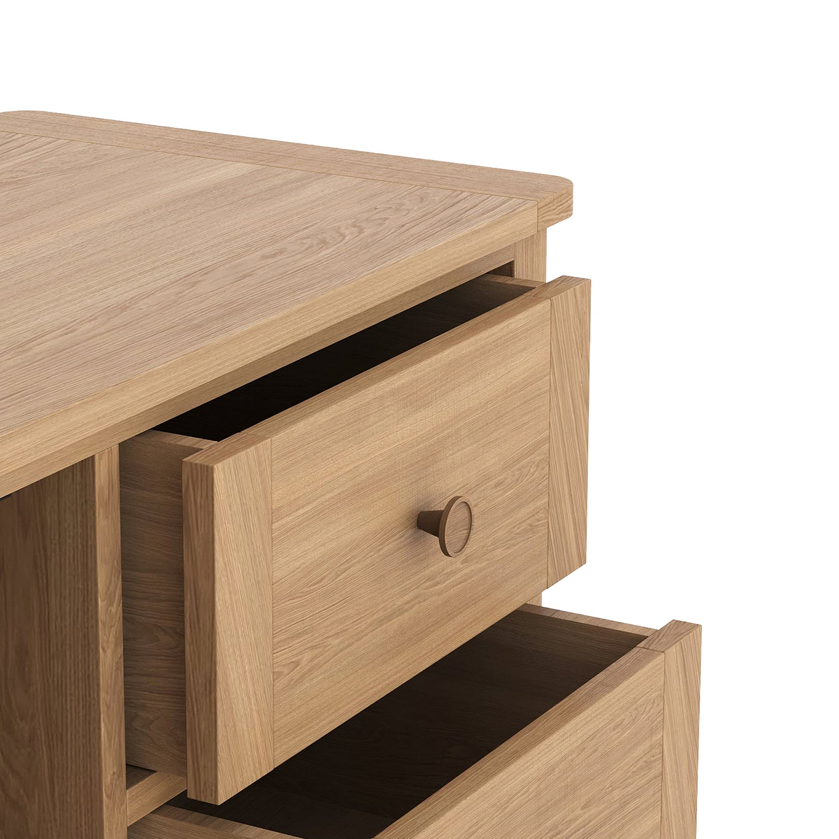 Albany Oak Rattan Small Sideboard from Roseland Furniture