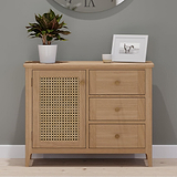 Albany Oak Rattan Small Sideboard from Roseland Furniture