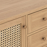 Albany Oak Rattan Large Sideboard from Roseland Furniture