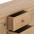 Albany Oak Rattan Large Sideboard from Roseland Furniture