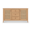 Albany Oak Rattan Large Sideboard from Roseland Furniture