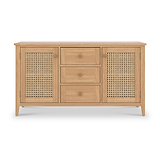 Albany Oak Rattan Large Sideboard from Roseland Furniture