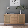 Albany Oak Rattan Large Sideboard from Roseland Furniture