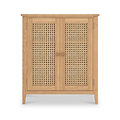 Albany Oak Rattan Small Cupboard from Roseland Furniture