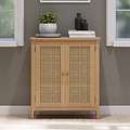 Albany Oak Rattan Small Cupboard from Roseland Furniture