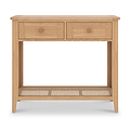 Albany Oak Rattan Console Table from Roseland Furniture