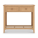 Albany Oak Rattan Console Table from Roseland Furniture