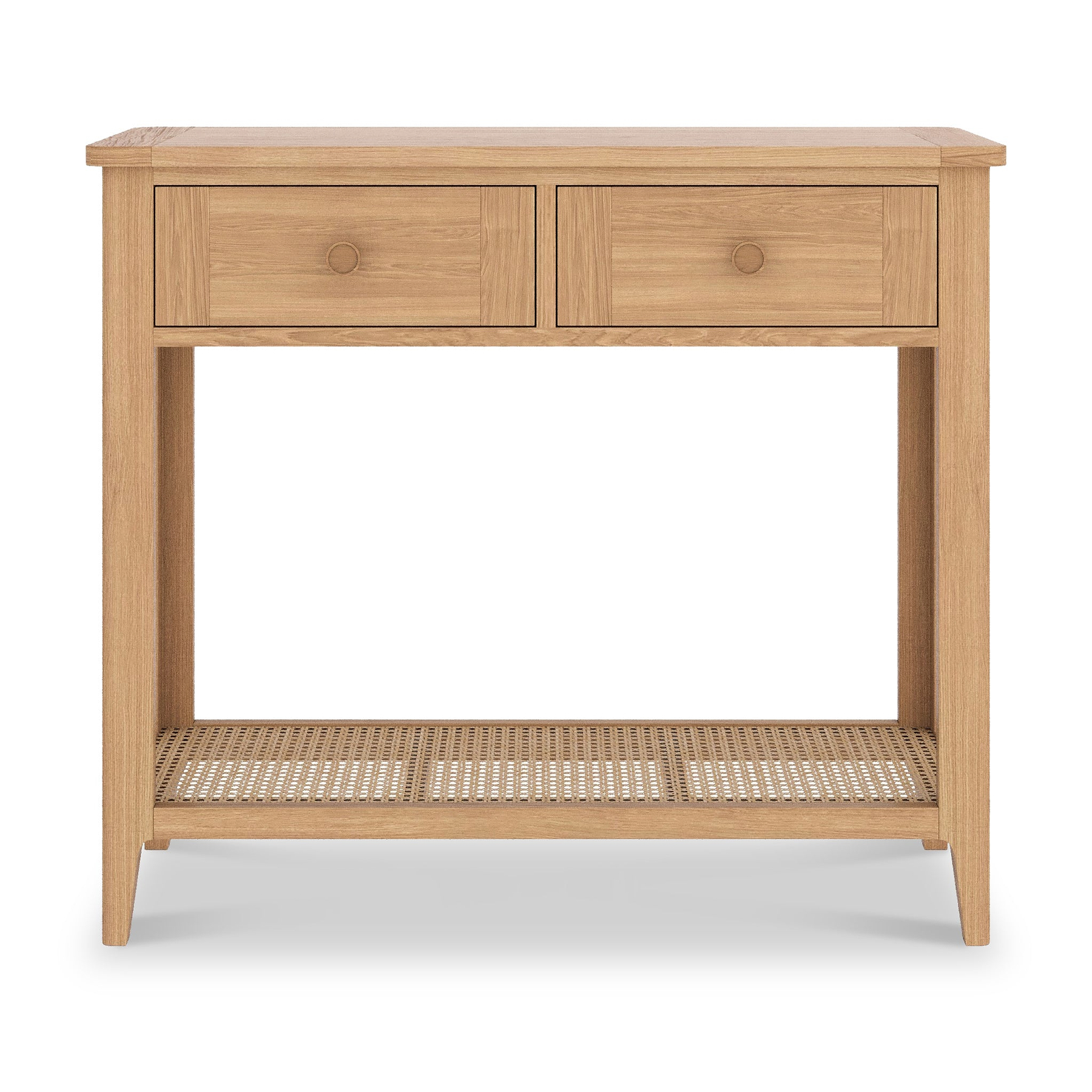 Albany Oak Rattan Console Table from Roseland Furniture