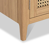 Albany Oak Rattan 120cm TV Unit from Roseland Furniture