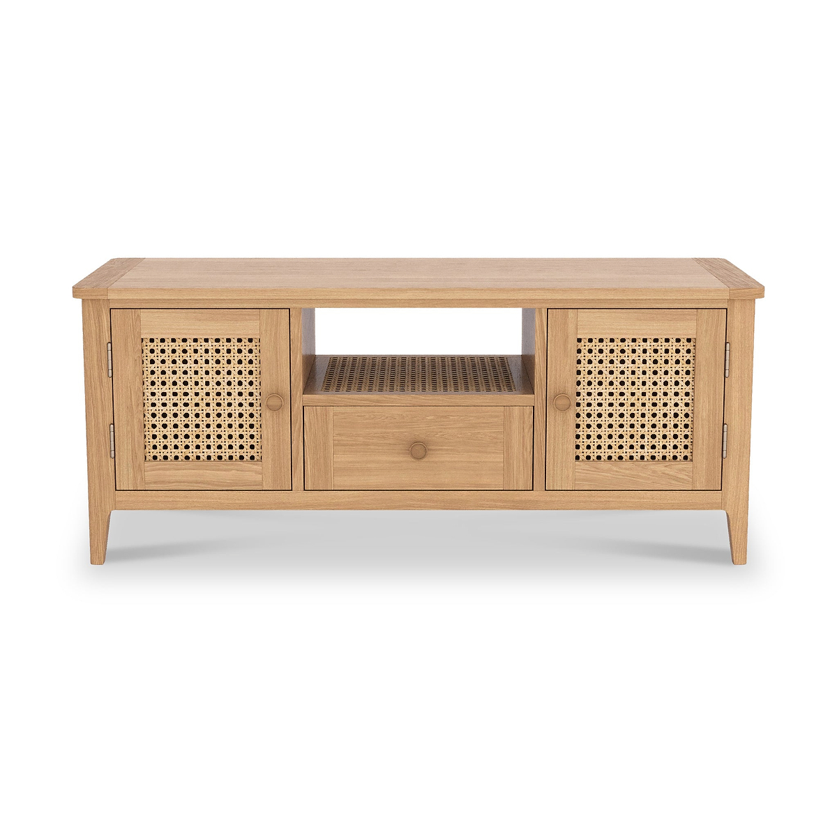Albany Oak Rattan 120cm TV Unit from Roseland Furniture