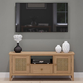 Albany Oak Rattan 120cm TV Unit from Roseland Furniture