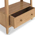 Albany Oak Rattan Ladder Display Bookcase from Roseland Furniture