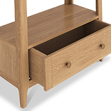 Albany Oak Rattan Ladder Display Bookcase from Roseland Furniture