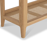 Albany Oak Rattan Small Bookshelf from Roseland Furniture