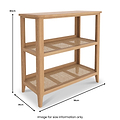 Albany Oak Rattan Small Bookshelf from Roseland Furniture