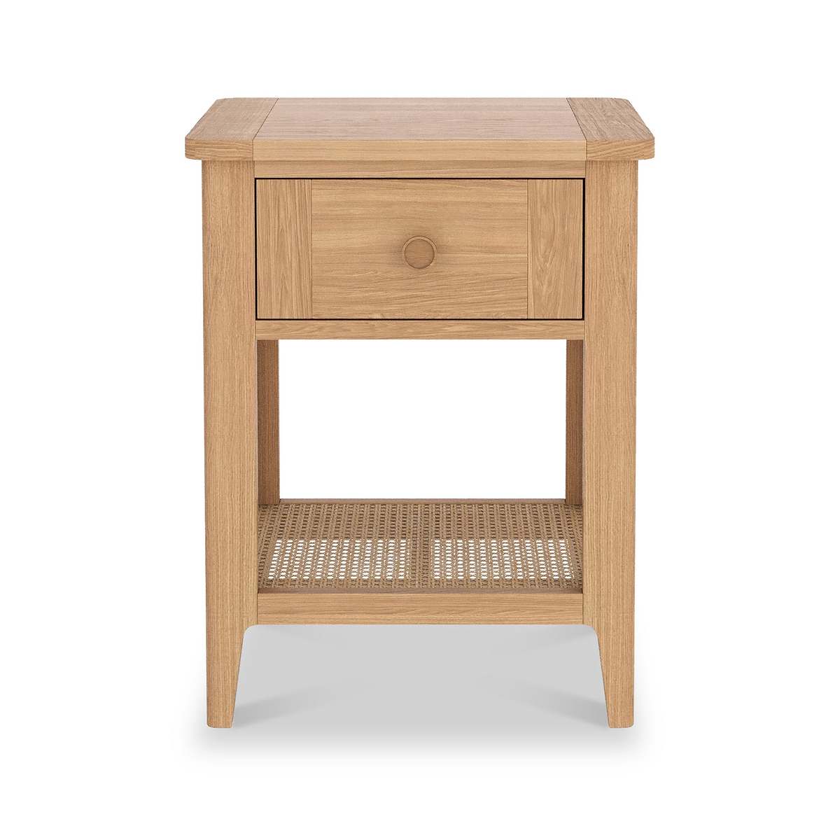 Albany Oak Rattan Lamp Table from Roseland Furniture