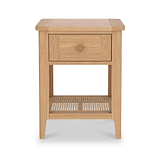 Albany Oak Rattan Lamp Table from Roseland Furniture