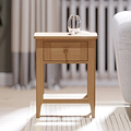 Albany Oak Rattan Lamp Table from Roseland Furniture