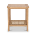 Albany Oak Rattan Side Table from Roseland Furniture