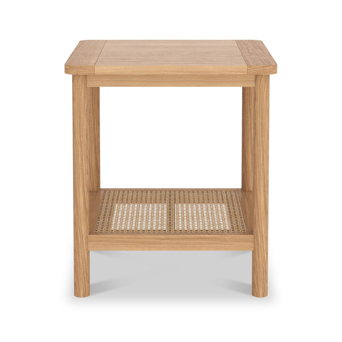 Albany Oak Rattan Side Table from Roseland Furniture