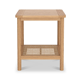 Albany Oak Rattan Side Table from Roseland Furniture
