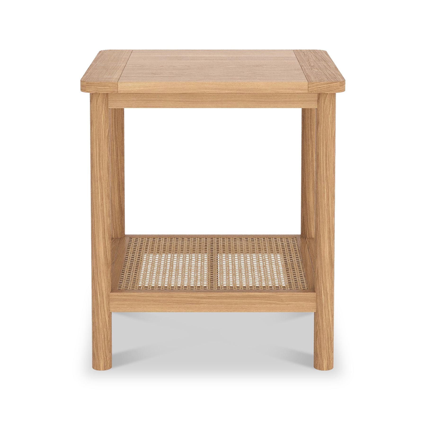 Albany Oak Rattan Side Table from Roseland Furniture