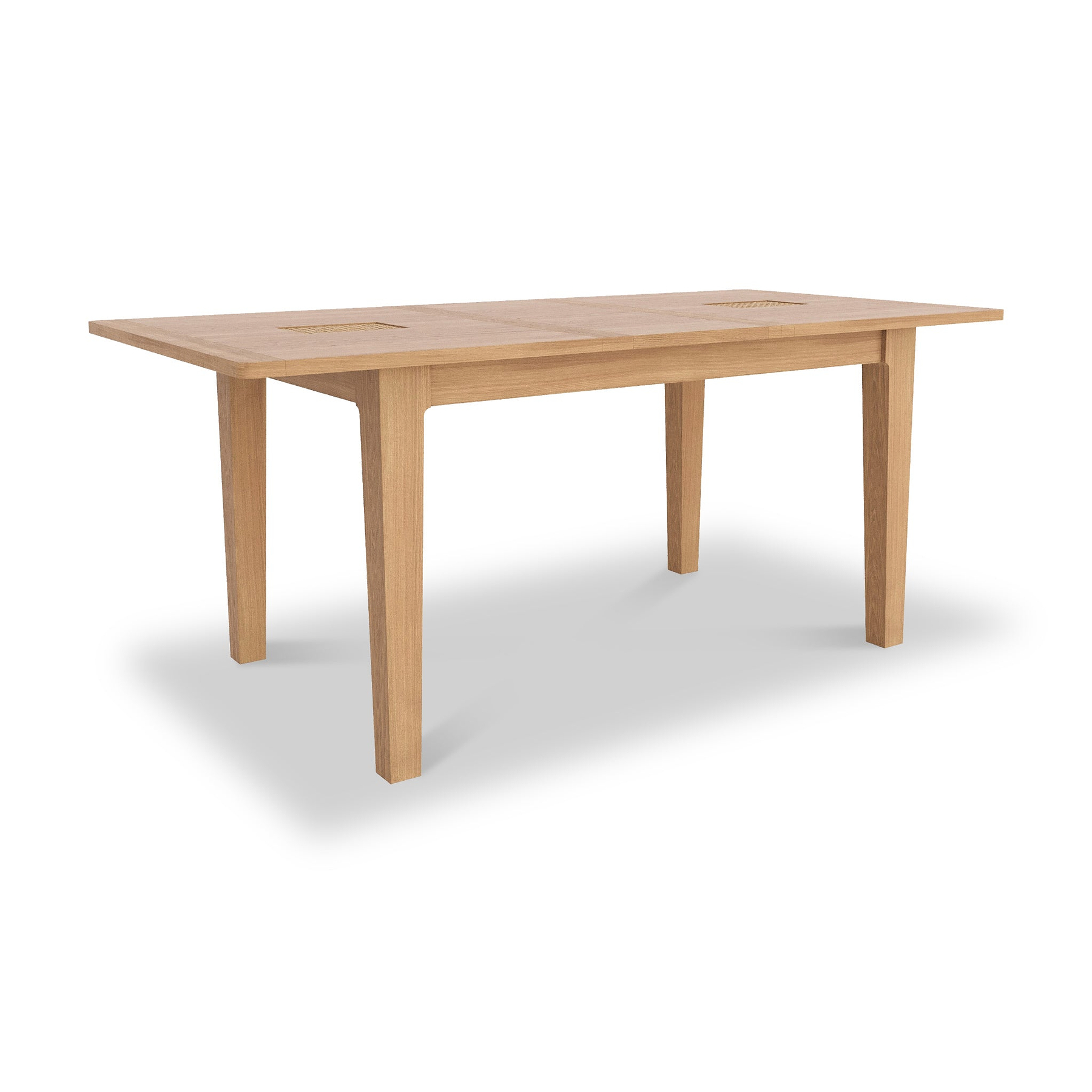 Albany Oak Rattan 140 180cm Ext Dining Table from Roseland Furniture