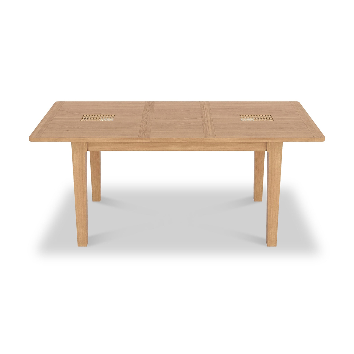Albany Oak Rattan 140 180cm Ext Dining Table from Roseland Furniture
