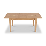 Albany Oak Rattan 140 180cm Ext Dining Table from Roseland Furniture