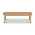 Albany Oak Rattan 110cm Dining Bench Close1 from Roseland Furniture