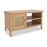 Albany Oak Rattan Small TV Unit from Roseland Furniture