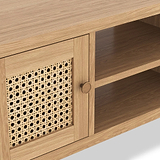 Albany Oak Rattan Small TV Unit from Roseland Furniture